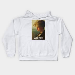 Walney Island, Cumbria, England, in the style of old Railway Posters Kids Hoodie